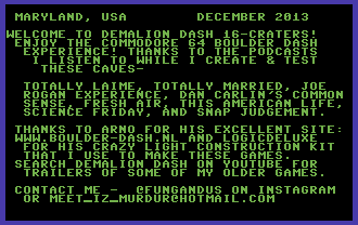 Demalion Dash 16 Craters!