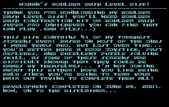 MJMan's Boulder Dash