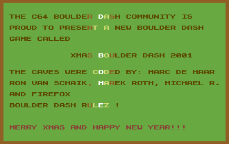 Xmas Boulder Dash 2001